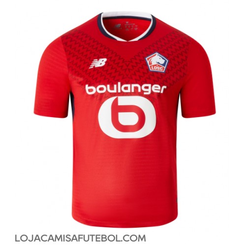 Camisa de Futebol Lille OSC Equipamento Principal 2024-25 Manga Curta